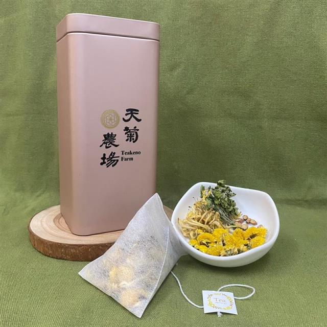 金衛茶(天菊忍冬茶)經濟包罐裝15入,天菊農場