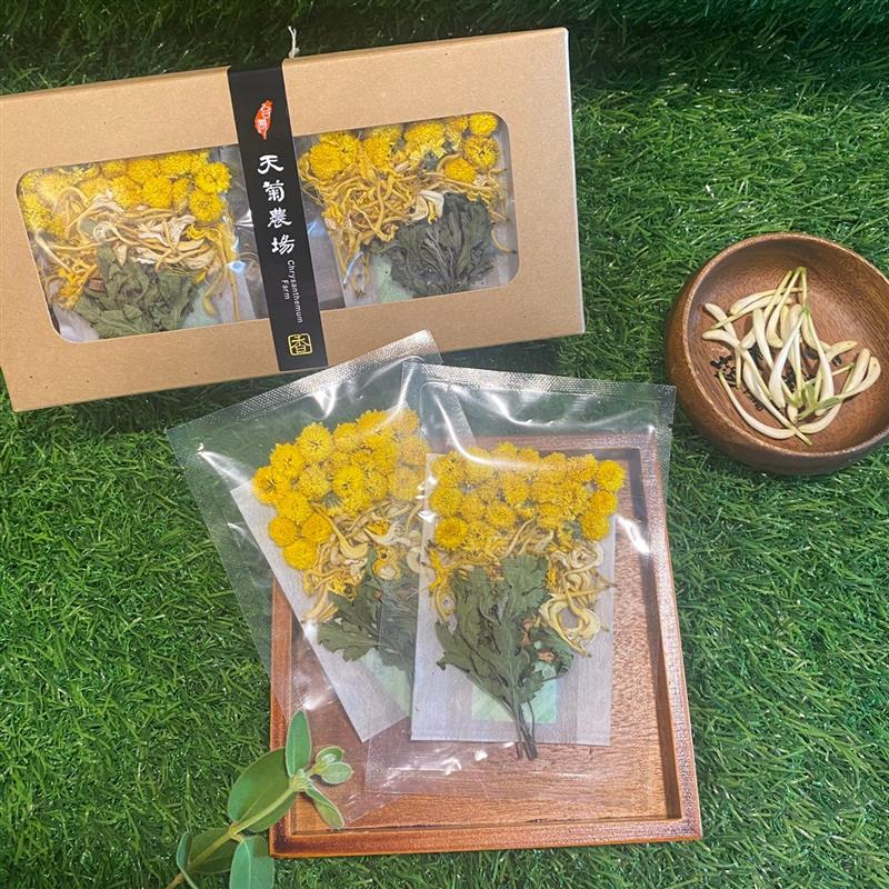 金衛茶(天菊忍冬茶)盒裝12入,天菊農場