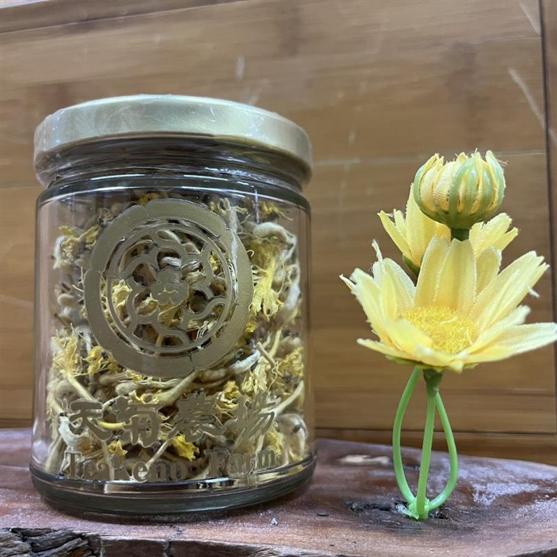 天菊農場-金銀花20克玻璃瓶裝-防疫好茶飲,天菊農場