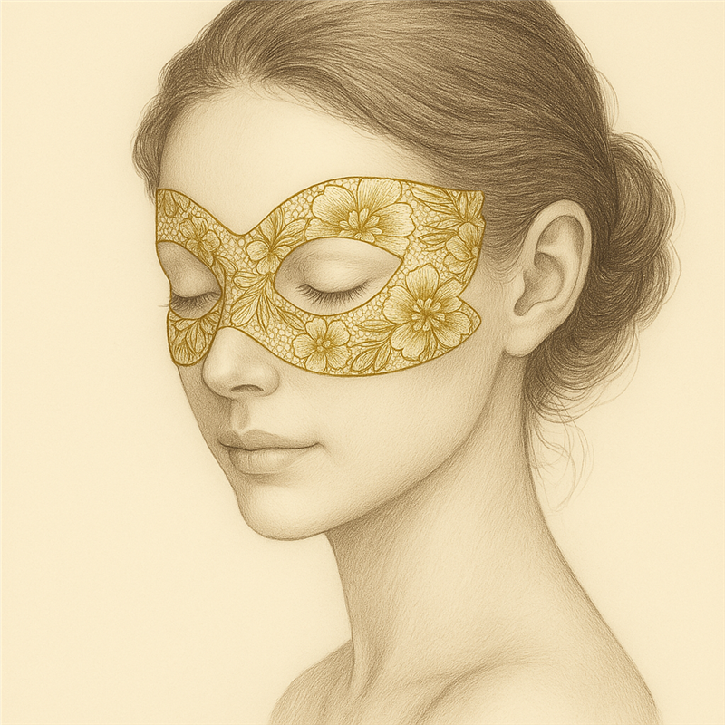 ✨【幹細胞金箔蕾絲活膚眼罩膜】✨(5片裝),天菊農場