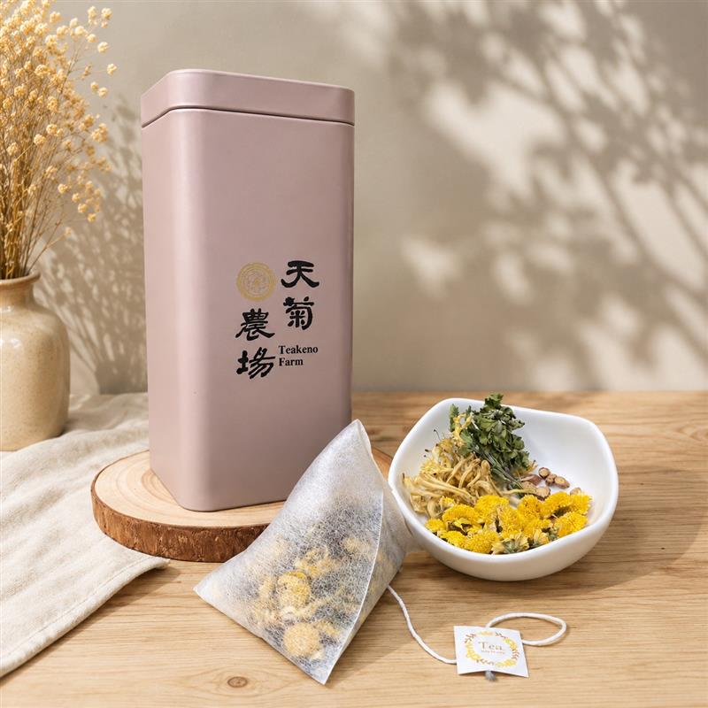 金衛茶(天菊忍冬茶)經濟包罐裝15入,天菊農場